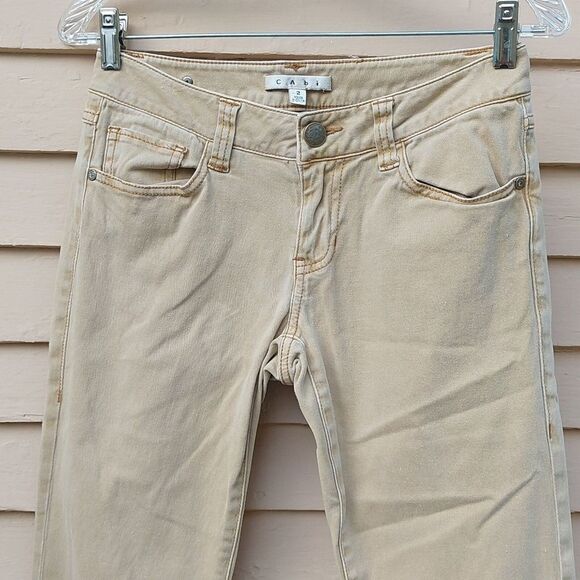 CAbi Ruby Gold Skinny Jeans Size 2 Stye 502 - Picture 2 of 10